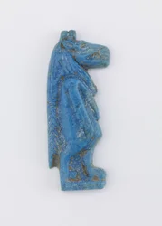 Amulet: postać Thoureis, prawdopodobnie okres ptolemejski, 305-30 pne (glina)